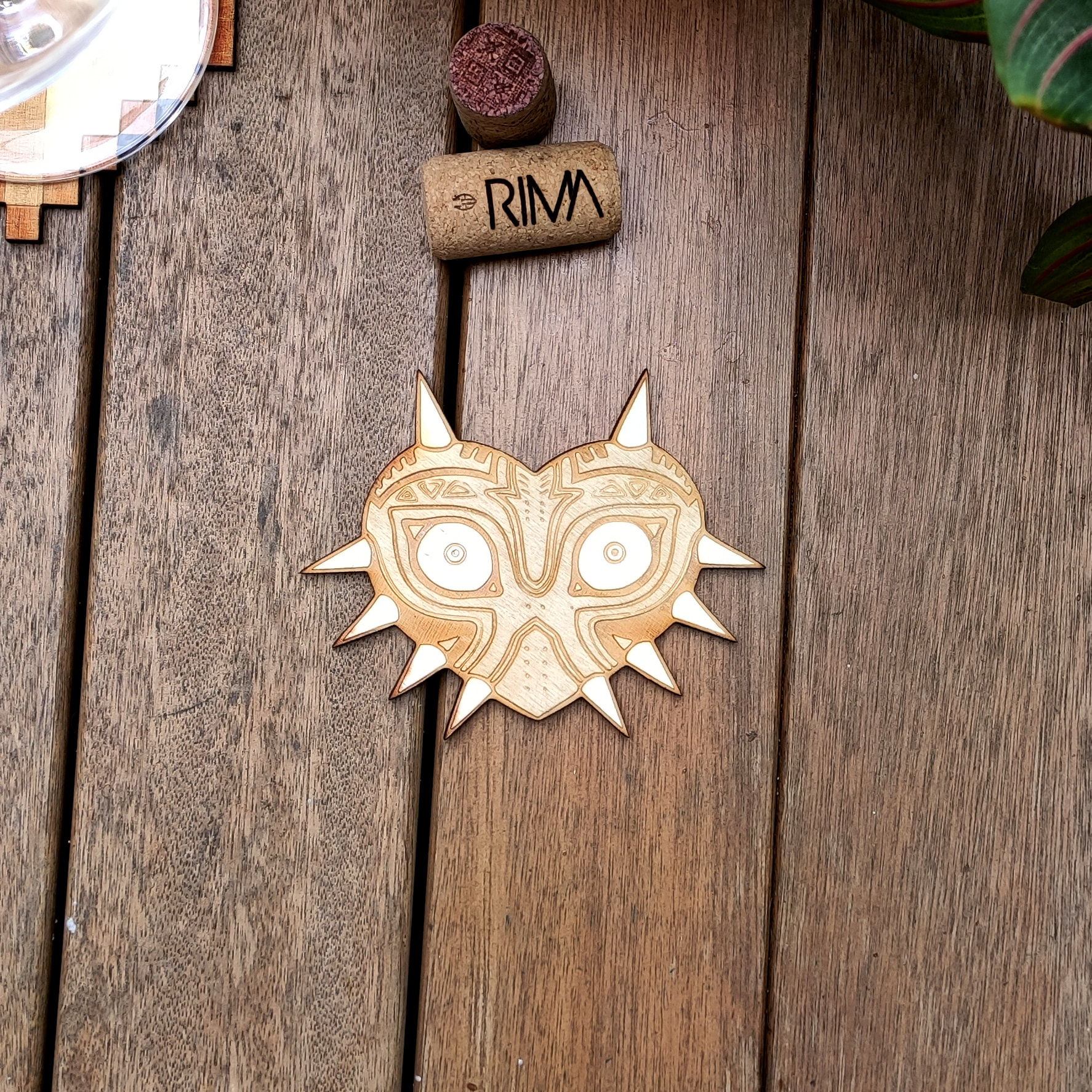 Mask Wood Coaster Legenda of Zelda Collection 