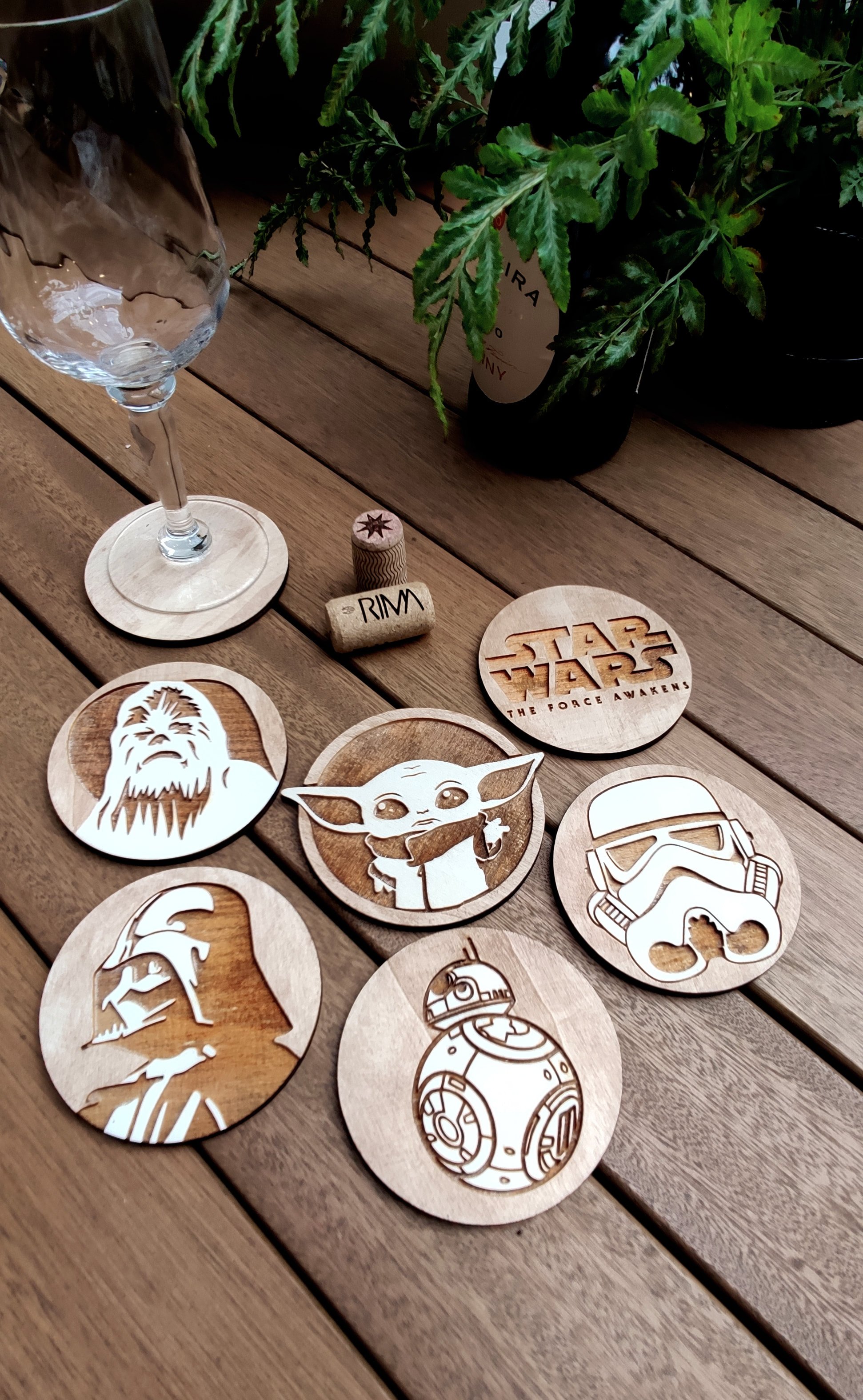 Star wars engraved wooden coasters - set of 6 – BOSTON CREATIVE